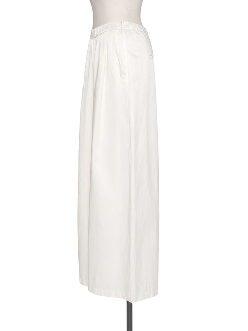 1011. cupro-cotton cylinder wide pants