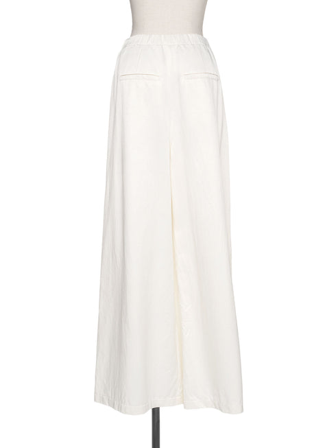 1011. cupro-cotton cylinder wide pants