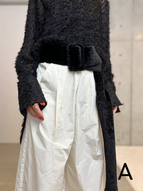 fur tail belt