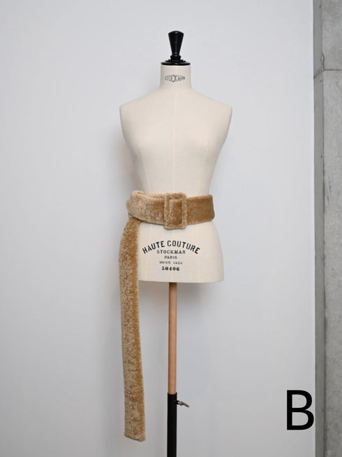 fur tail belt