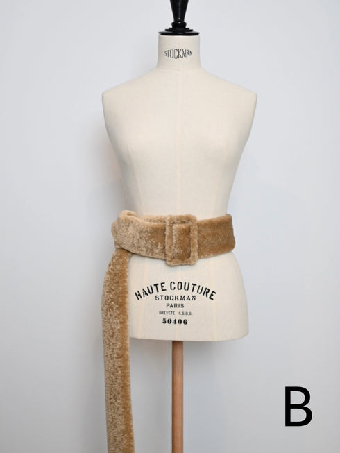 fur tail belt