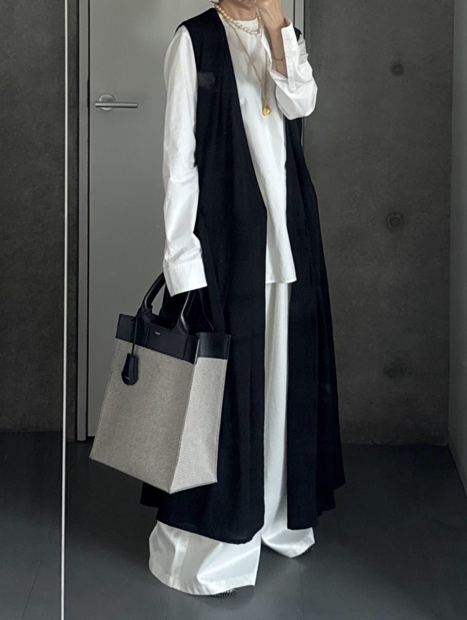 チエコ chieko＋ シルク ウール プルオーバー黒36 チエコ chieko＋ シルク ウール プルオーバー黒36